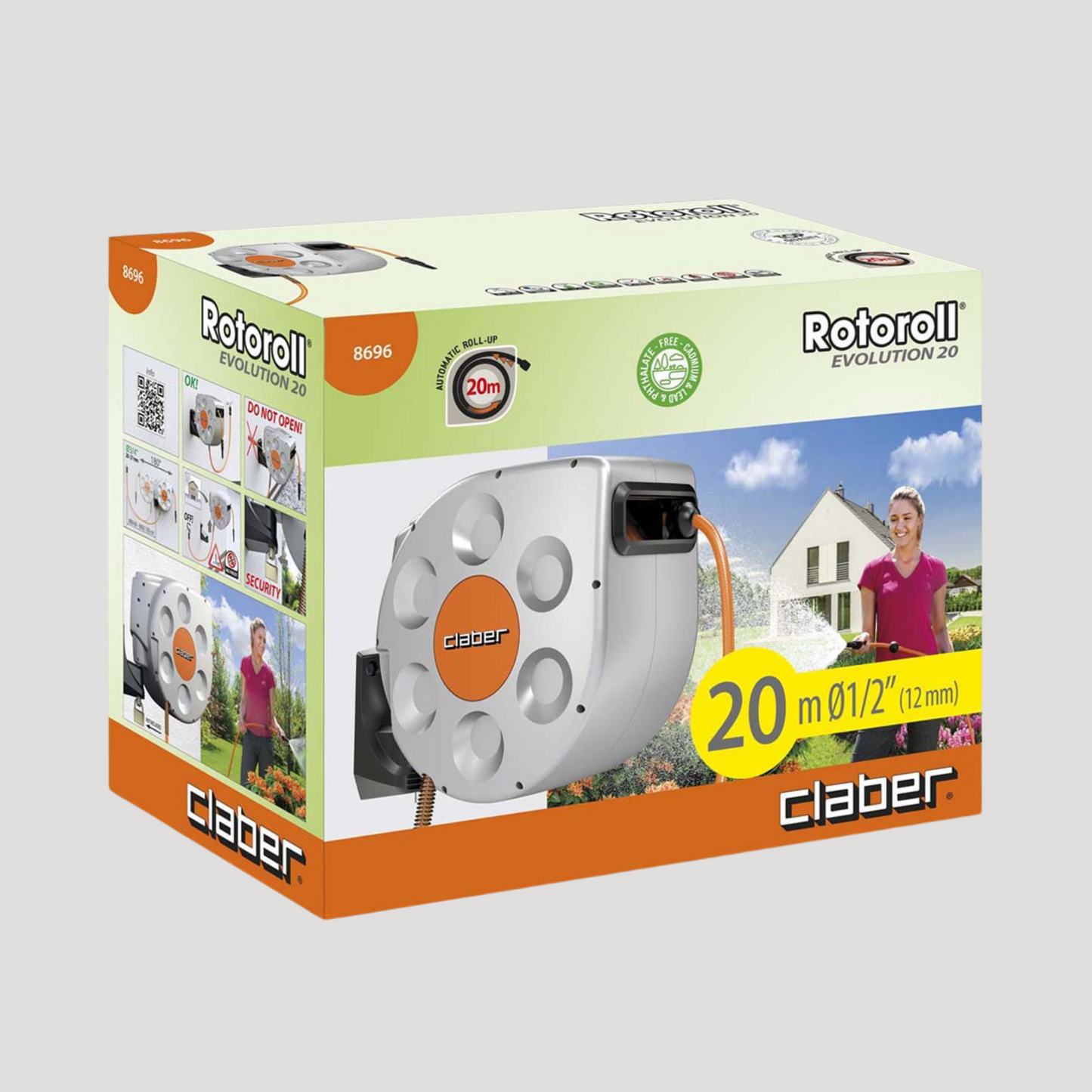 Avvolgitubo automatico rotoroll 30 mt claber
