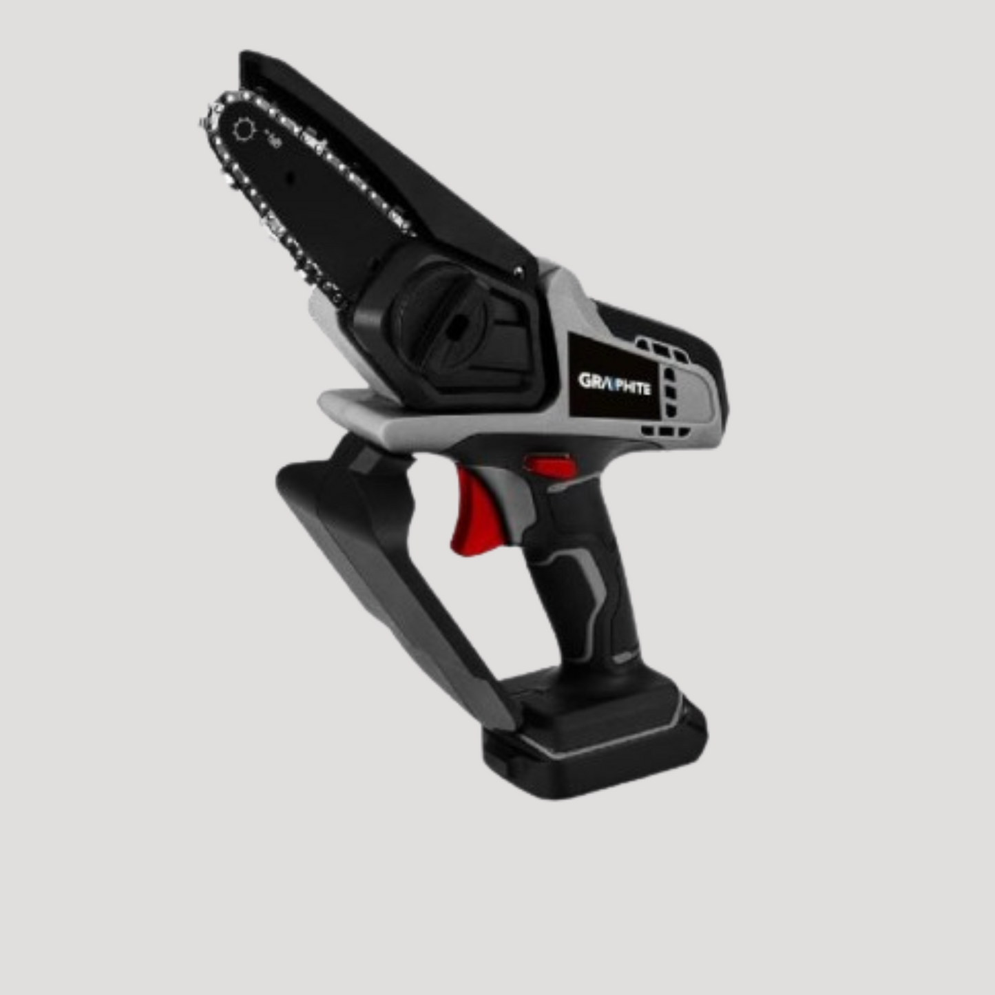 Mini motosega a batteria (non inclusa) topex lama 12 cm