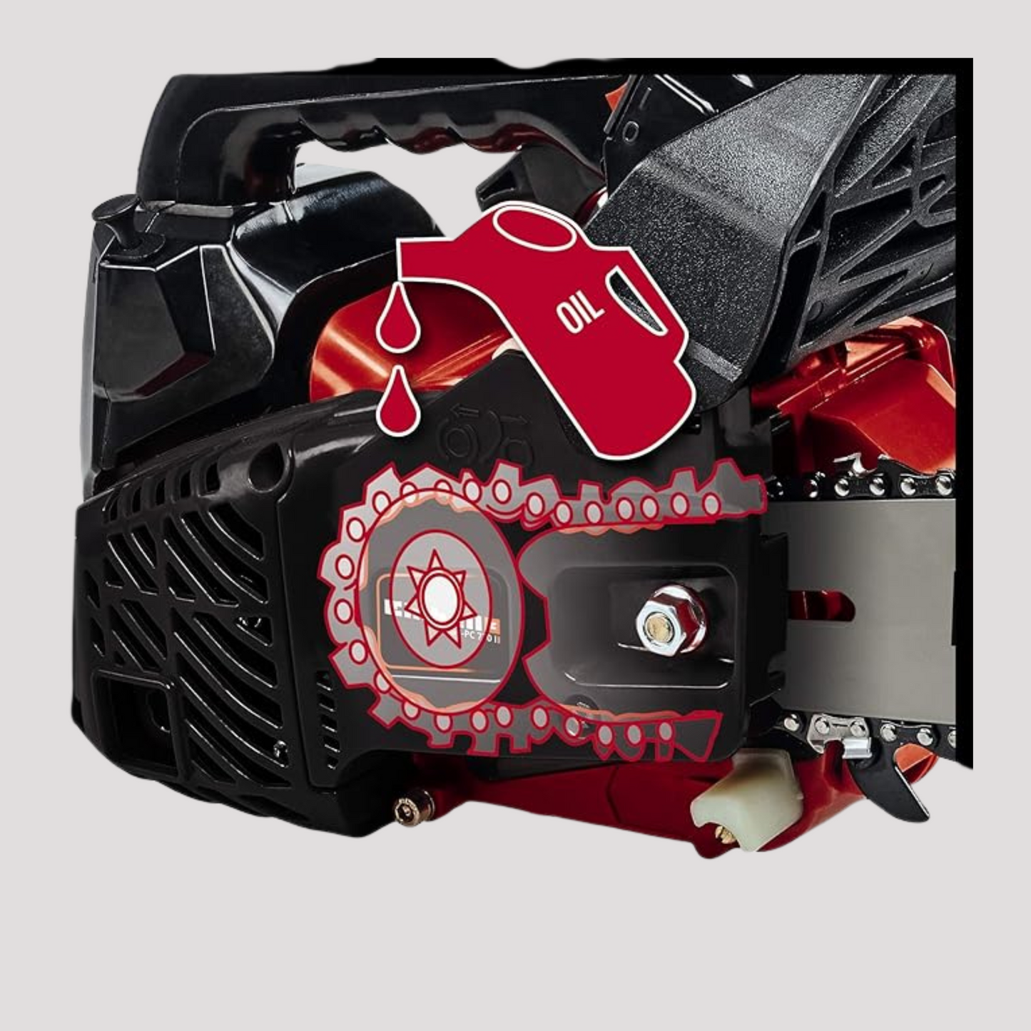 Einhell Motosega a benzina a una mano GC-PC 730 I ( 0,7 kW, 30,5 cm, lunghezza taglio 24 cm, 21 m/s, protezione contro i contraccolpi, lubrificazione automatica della catena)