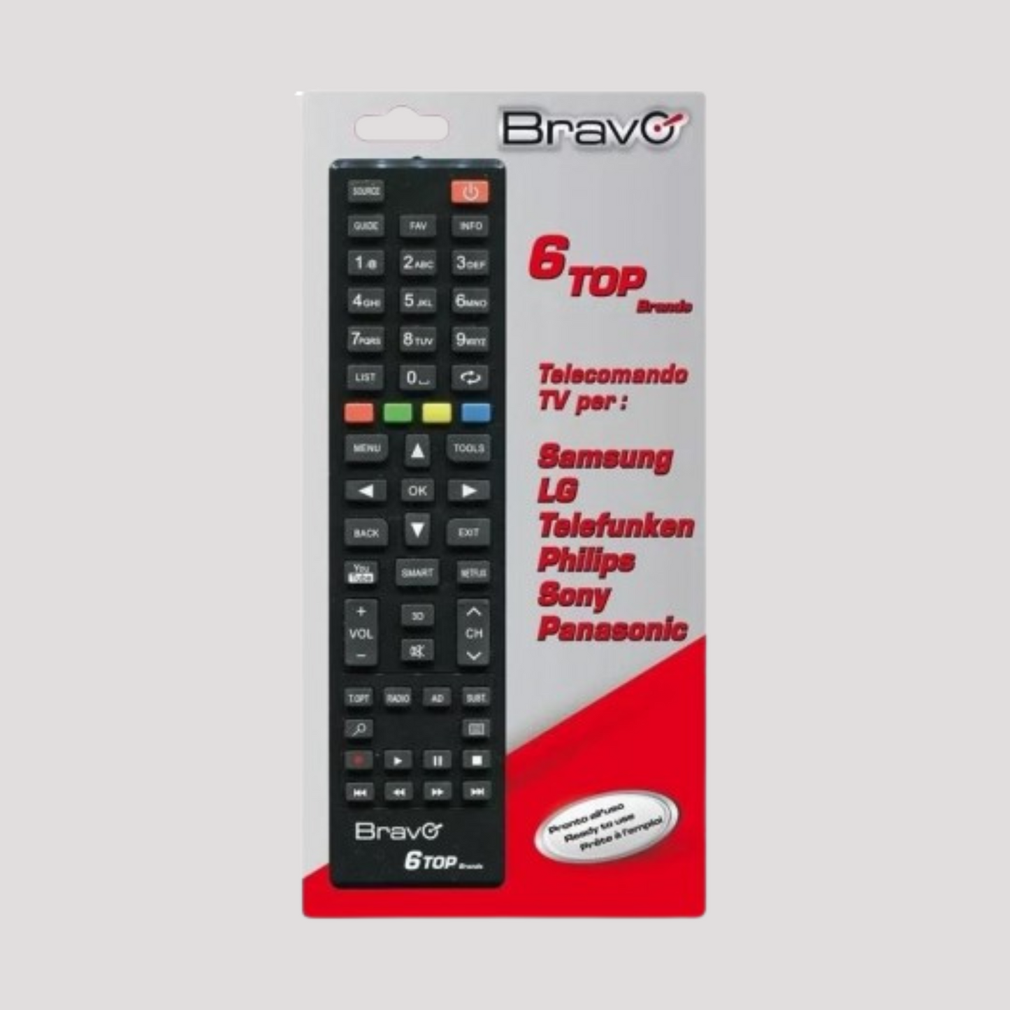 Telecomando universale per tv 6 top brands - VIFRALUX
