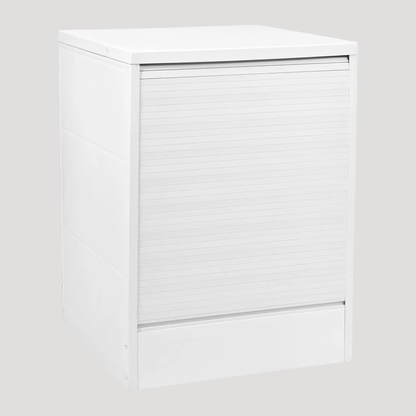 Mobile Mobiletto Coprilavatrice In Pvc Resina Resistente Con Serrandina Armadio Esterno Lavanderia