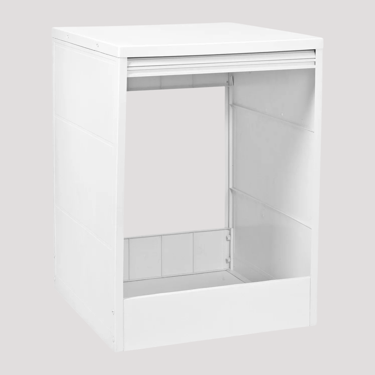 Mobile Mobiletto Coprilavatrice In Pvc Resina Resistente Con Serrandina Armadio Esterno Lavanderia