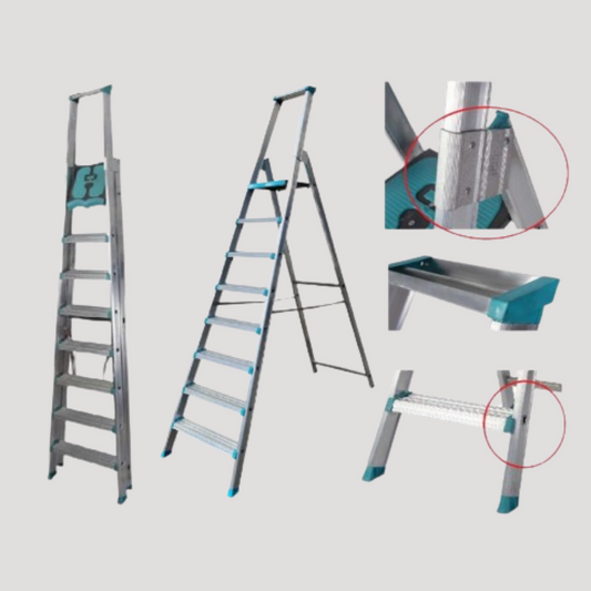 Scala quadra alluminio modello maxima da 7 a 10 gradini