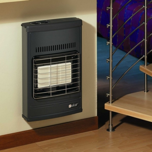 Stufa A Gas Metano A Parete Ventilata Infrarossi 4,2 kW Eco 42T Sicar