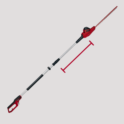 Einhell Tagliasiepi telescopico elettrico GC-HH 5056 (500 W, lunghezza della potatura 47 cm, allungabile 170-250 cm, spaziatura dei denti 20 mm, regolazione della testa del motore a 5 volte
